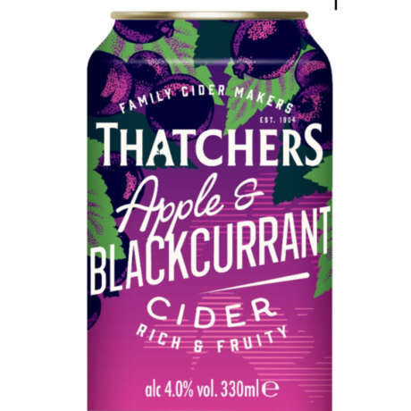 Thatchers Apple and Blackcurrant 33cl [Case of 10]